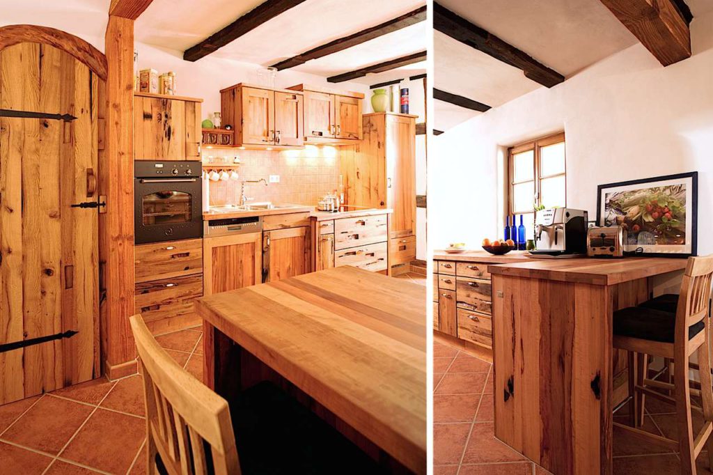 Küche aus Altholz, Küche aus Recycling holz, umweltschutz