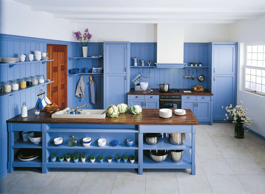 Maryville, SCHMIDT Küchen, himmelblaue küche