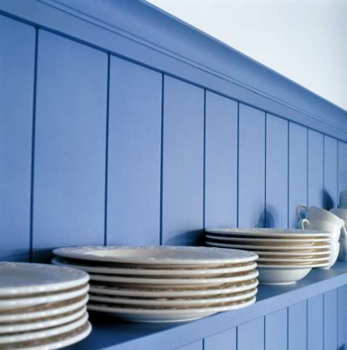 Blaue Landhausküche Maryville von SCHMIDT Küchen. Foto: Schmidt Küchen