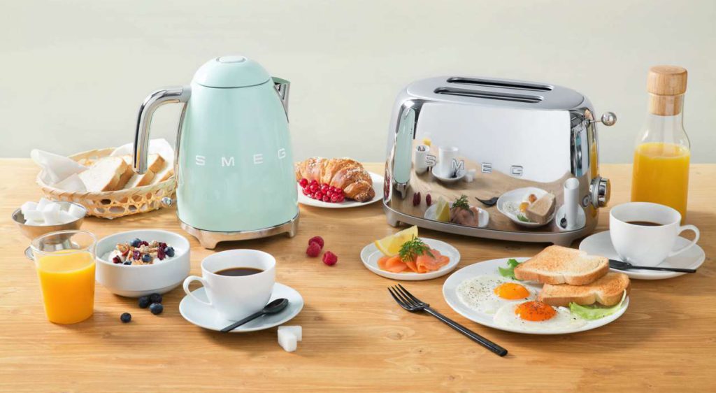 Wasserkocher, Toaster, Smeg, Design wasserkocher, design Toaster