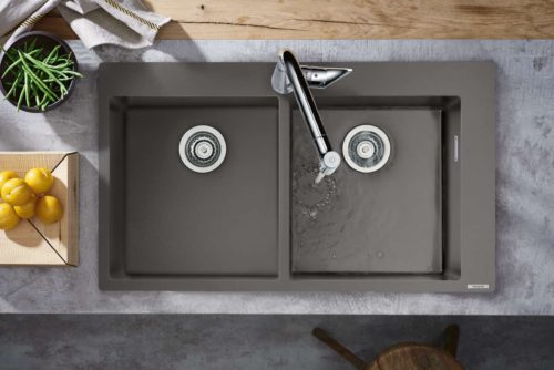 Küchenspüle aus Granit. Foto: hansgrohe