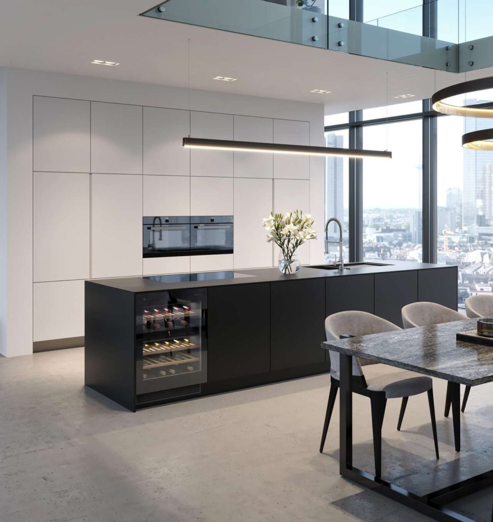 Der neue Einbauweinkühler UCSL 60 ist mit seiner perfekten Eleganz ein Highlight in jeder Küche. Foto: V-Zug