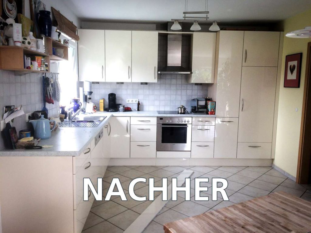 Mit neuen Küchenfronten bekommt die alte Küche einen modernen Look. Foto: djd/www.beptum.de