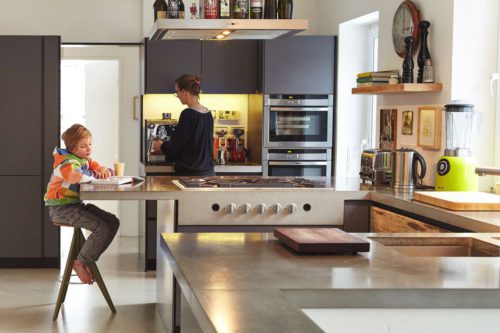 Betonarbeitsplatte. Foto: Harr Beton Design