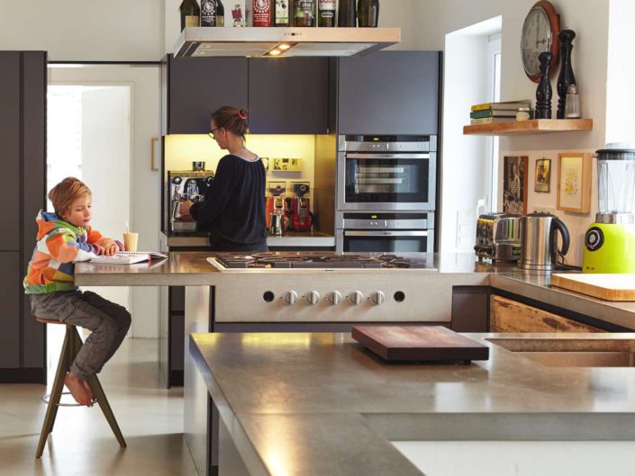 Betonarbeitsplatte. Foto: Harr Beton Design