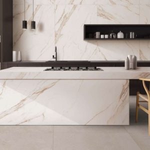 Ceramica Grande Keramikplatte "Calacatta Gold". Foto: Ceramica Grande