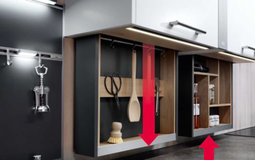 Das ewe Komfort Shelf passt perfekt zum angesagten Industrial Look. Foto: ewe Küchen