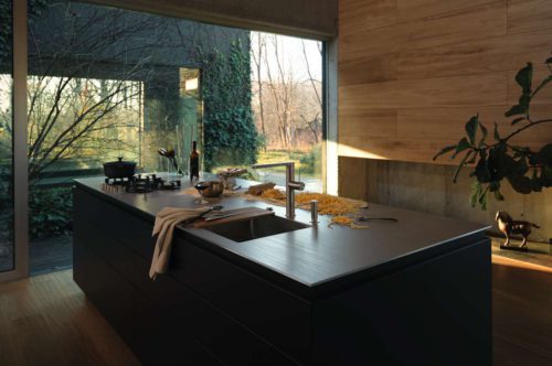 Edelstahl Arbeitsplatte, Pure Steel Franke