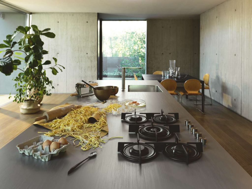 Edelstahl Arbeitsplatte, Pure Steel Franke