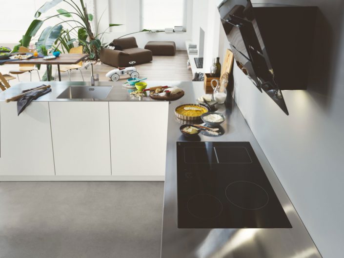 Edelstahl Arbeitsplatte, Pure Steel Franke