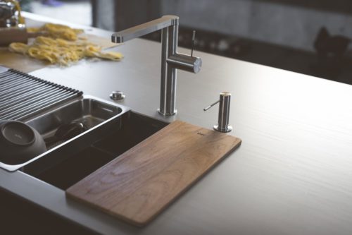 Edelstahl Arbeitsplatte, Pure Steel Franke