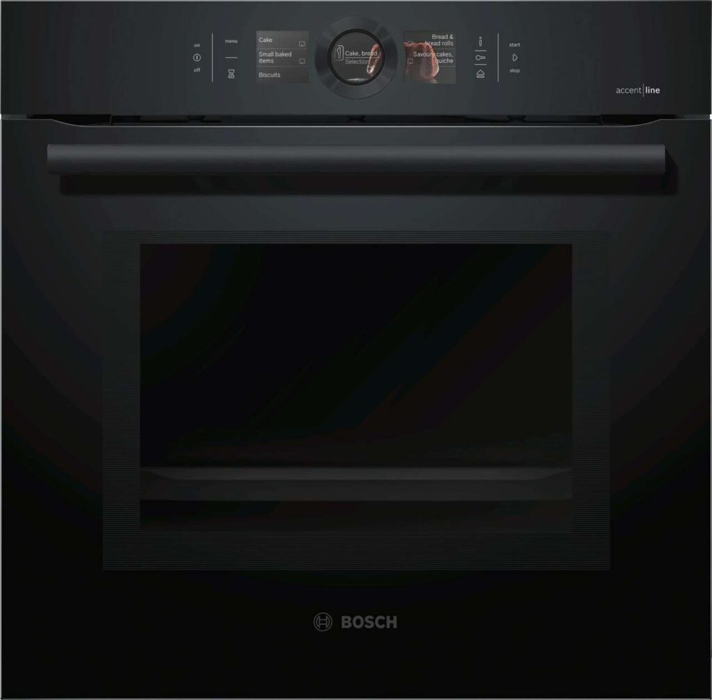 Künstliche Intelligenz erweitert Hochleistungssensorik: Bosch zeigt ersten Backofen, der vorhersagt, wann der Kuchen nach individuellem Rezept fertig ist. Foto: Bosch