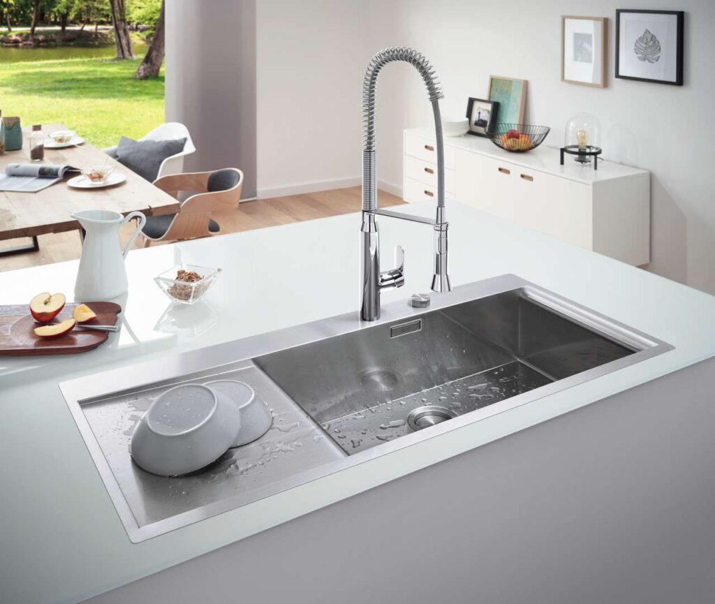 GROHE K7® mit praktischem Brauseschlauch. Foto: Grohe