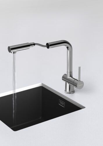 Armatur Laios mit Ausziehbrause. Foto: SCHOCK