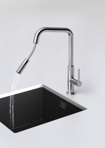 Armatur Tanos mit Ausziehbrause. Foto: SCHOCK