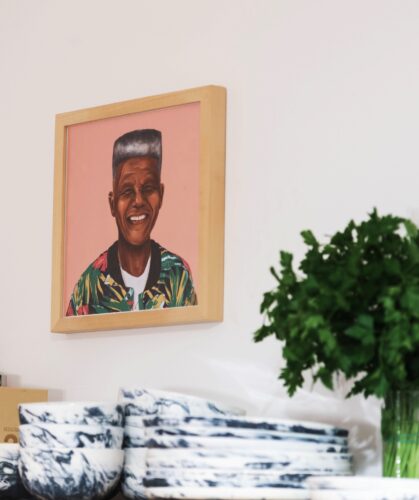Das Bild macht richtig gute Laune und gibt der Küche einen exotischen Touch. Foto: Küche Journal