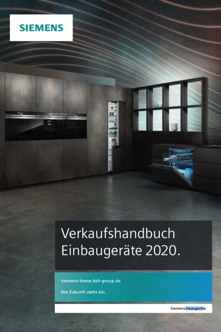 Siemens – Einbaugeräte 2020. Die Zukunft zieht ein