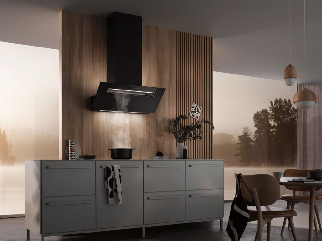 berbel Design-Statement des Jahres: Ergoline 2 in Mattschwarz, 90 cm. Foto: berbel