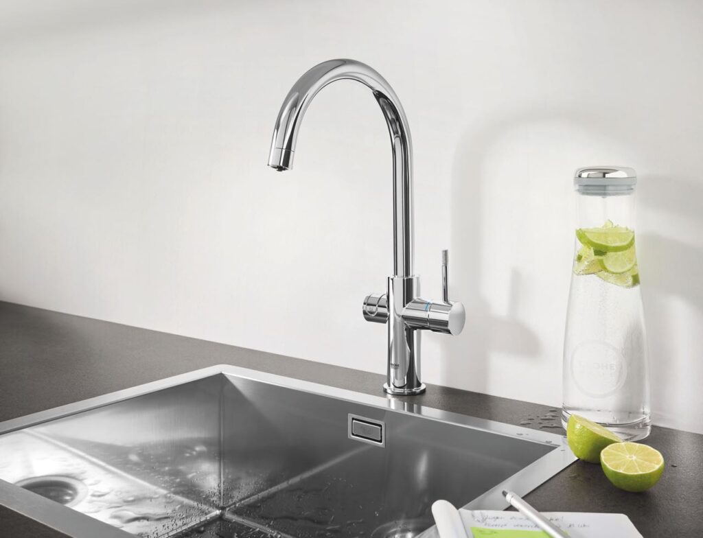 Smarte Überwachung der Filter- und CO2-Flaschenkapazitäten. Foto: Grohe