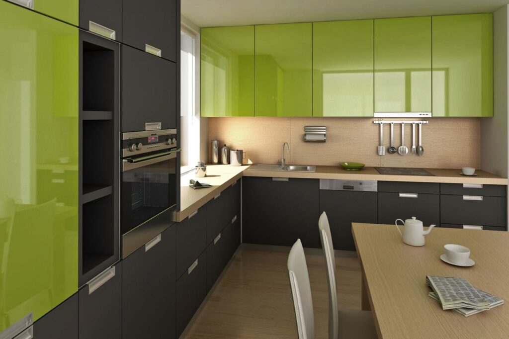 Ob dezent oder knallig: Die neuen Schrankfronten bringen Farbe in die Küche.
Foto: djd/www.beptum.de