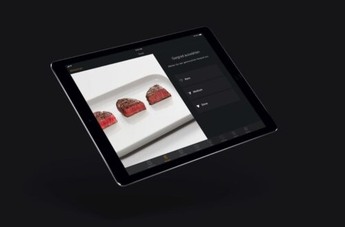 Englisch, medium oder durch – die Anwendung CookAssist hilft in Verbindung mit den TempControl-Induktionskochfeldern von Miele bei der Zubereitung des perfekten Steaks. Foto: Miele