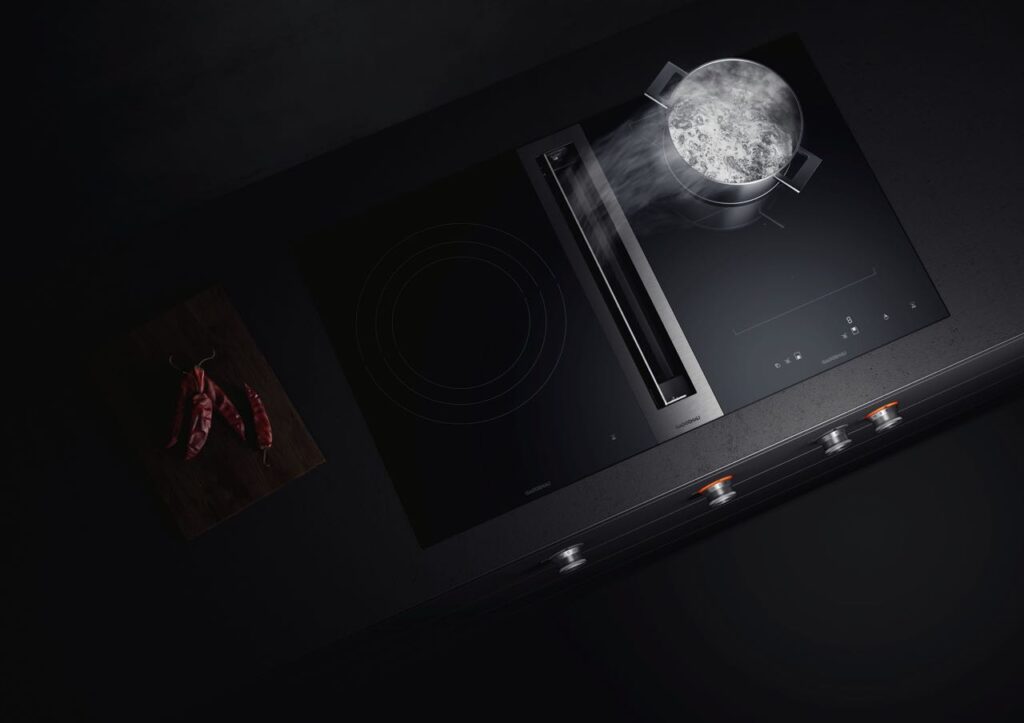 Formschön und technisch anspruchsvoll ist der Muldenlüfter von Gaggenau. Foto: Gaggenau