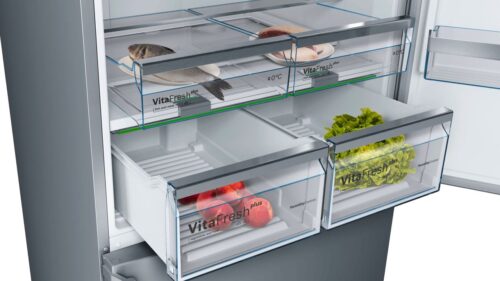 Neu bei Bosch ist das XXL Kühlgerät mit VitaFresh Frischesystem. Foto: Bosch