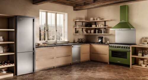 Neu ist der Kühlschrank im Portofino Design von Smeg, der in verschiedenen Farben erhältlich ist. Foto: Smeg