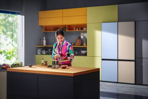 Die individuellen Bespoke Kühlschränke von Samsung bringen ganz neuen Wind in die Küche. Foto: Samsung