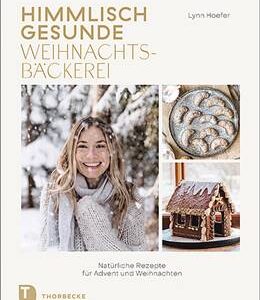 Für jeden Geschmack findet sich etwas, so zum Beispiel „Winter Granola“ oder „Kürbis-Elisenlebkuchen“. Gemeinsam haben die Rezepte, dass sie natürlich und gesund sind. „Himmlisch gesunde Weihnachts-Bäckerei“ von Lynn Hoefer, erschienen im Thorbecke Verlag.