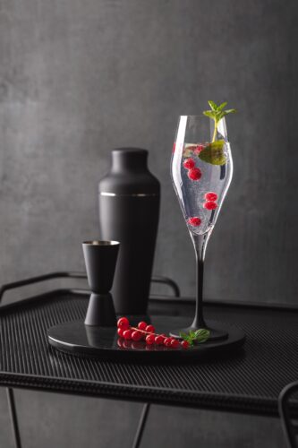 Das klassische Sektglas ist von Villeroy & Boch. 
