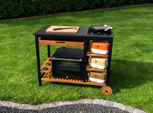 Der Miji Dampfbackofen IE025L als 3-in1-Multitalent und die Miji Cookingbox One als kleinstes Kochgerät der Welt machen auch das Outdoor-Dampfgaren inzwischen möglich. Foto: Miji GmbH