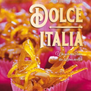 Wie in Italien: Nudeln, Pizza, das kennen wir. Aber auch sizilianisches Mandelgebäck, Profiterole oder Orangeneis verwöhnen den Gaumen und lassen sich mit den Rezepten in „Dolce Italia“ leicht nachmachen. Von Daniela und Felix Partenzi, Gerstenberg Verlag, 26 Euro.