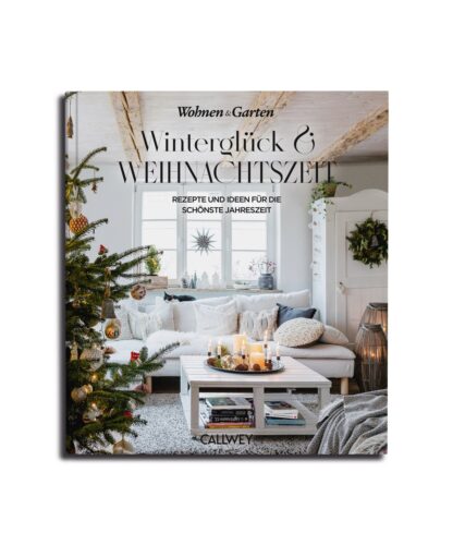 Das Buch „Winterglück & Weihnachtszeit“ ist ein hilfreicher Begleiter für die stille Zeit. Es finden sich viele Deko-Ideen, außerdem Rezepte und inspirierende Bilder und Texte darin. Erschienen bei Callwey, 35 Euro.