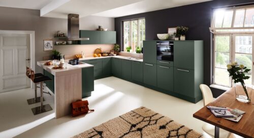 Nolte Küche | Soft Lack - Black Green softmatt ©Nolte Küchen