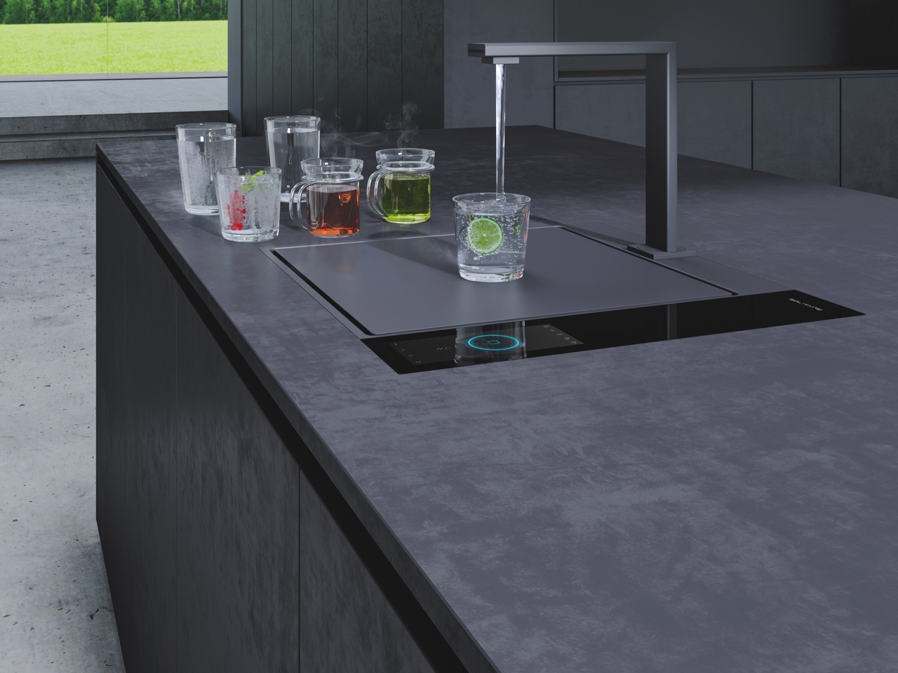 The Waterbase von Solitaire verändert das Küchendesign und ermöglicht neue Raumkonzepte. 