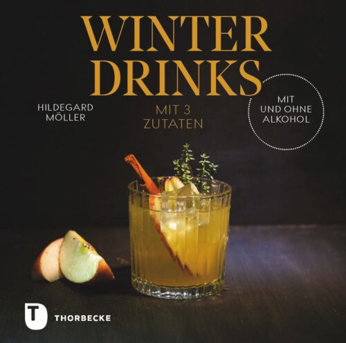 Leckere Anregungen, um zuhause Cocktails und alkoholfreie Drinks zu mixen, findet man im Buch „Winter Drinks“ von Hildegard Möller. Die Rezepte sind insbesondere passend zum Winter. Es gibt „Hot Negroni“ oder „Christmas Aperol“. Ergänzt wird alles durch schmackhaftes Fingerfood, erschienen bei Thorbecke, 16 Euro.