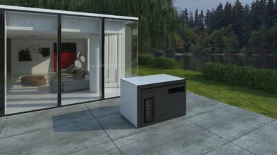 Wer nur wenig Raum zur Verfügung hat, kommt mit dieser Variante gut klar. Die Küche „Nota“ von DizzConcept hat ein spannendes Design. Es ermöglicht, dass sie platzsparend ineinandergeschoben werden kann. Dadurch werden Kochfunktionen und Spüle geschützt. Bei diesem Modell lassen sich viele unterschiedliche Funktionen integrieren, zum Beispiel ein Wok, ein Tepanyaki-Kochfeld oder ein Backofen.  