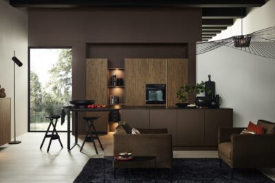 ARTLINE in Stripe Wood Choco
