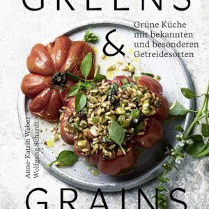 Was wäre die vegetarische und vegane Küche ohne Körner? Auch Getreide ähnliche Zutaten wie Amarant, Bulgur, Couscous oder Quinoa sind wichtig. Anne-Katrin Weber stellt die ganze Bandbreite der Getreide- und Pseudogetreidesorten in ihrem Buch „Greens & Grains“ vor. Mit alltagstauglichen Gerichten und Kräutern. Außerdem gibt es Praxistipps, Hintergrundwissen und Kurzreportagen, eine Warenkunde sowie ein Saisonkalender, erschienen im atVerlag, 34 Euro.  