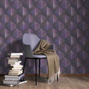 Dreidimensional wirkt die coole Vliestapete von Erismann in Violet. Sie macht sich super im Essbereich, hat eine auffallende Ausstrahlung und sieht richtig lebendig aus.