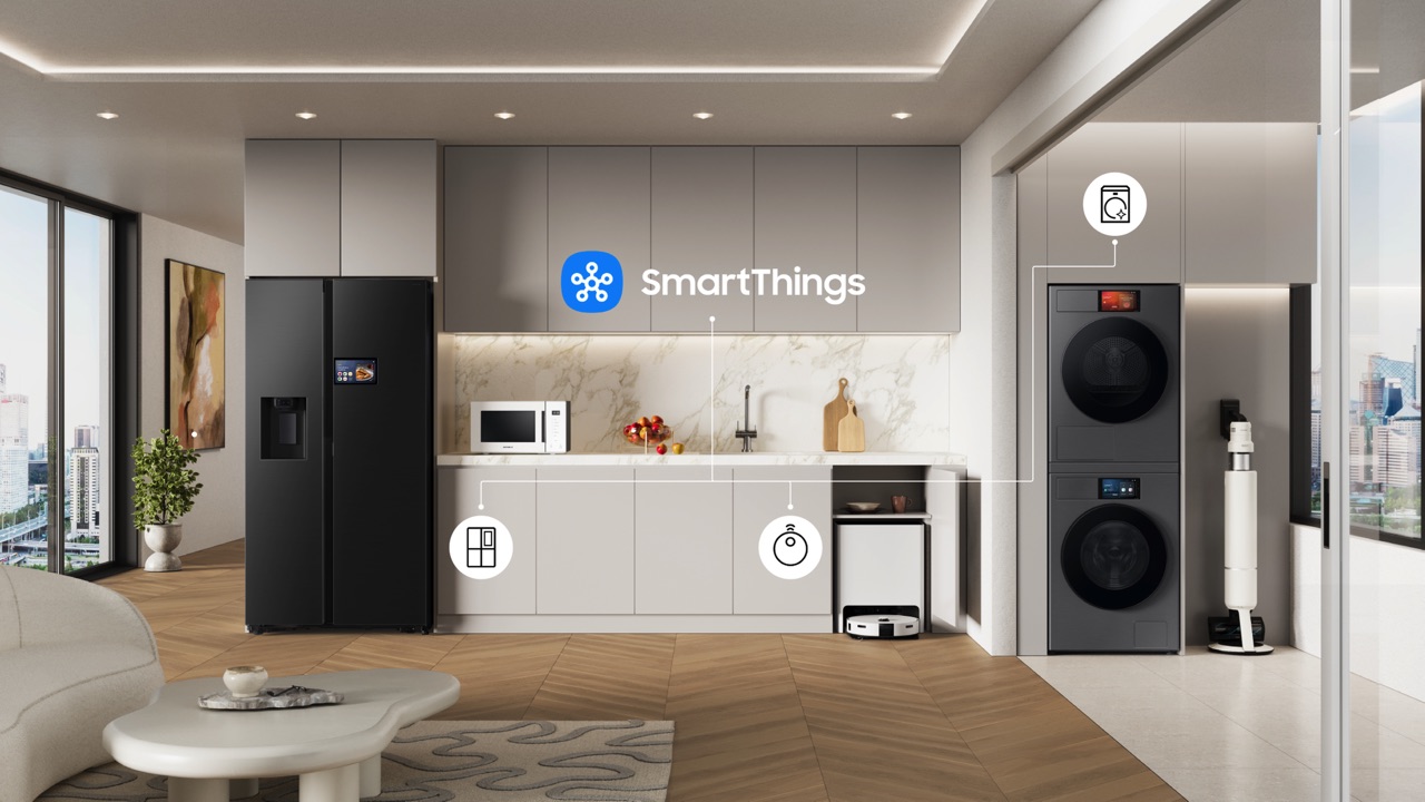 Vernetzung der Küchengeräte über SmartThings. Foto:Samsung | KÜCHEN JOURNAL Vernetzung der Küchengeräte über SmartThings. Foto:Samsung