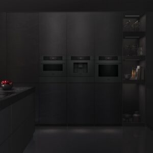 Alle Geräte gehören zur „Matt Edition“ von Siemens. Der Backofen oder auch die Kaffeemaschine kommen in angesagtem Mattfinish daher. Der Backofen setzt auf Künstliche Intelligenz für noch mehr Bedienkomfort. Mit einer Kamera können bis zu 100 Anwendungen erkannt werden. Sogar der exakte Bräunungsgrad von Brötchen oder Lasagne kann bestimmt werden.